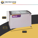 FREEZER INELRO FH - 350LTS - VIDRIO CURVO