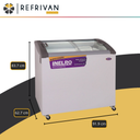 FREEZER INELRO FH - 270LTS - VIDRIO CURVO
