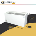 FREEZER HORIZONTAL FAM 555 VIDRIO/CURVO