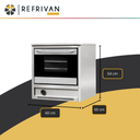 HORNO COOK&FOOD CFH 60 LUXE - PUERTA VIDRIO