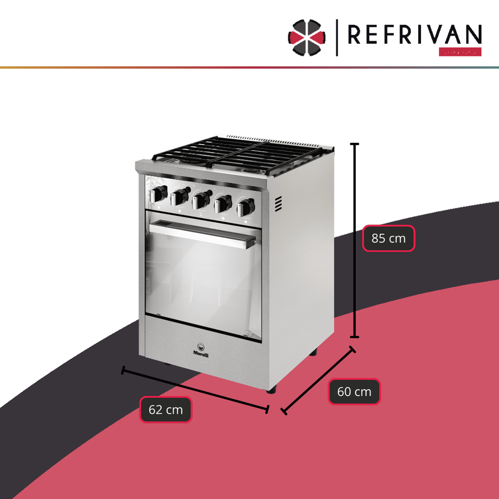 COCINA MORELLI ZAFIRA 600  CERTIFICADA