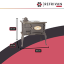 COCINA FILFER ECONOMICA N°2 HIERRO A LEÑA