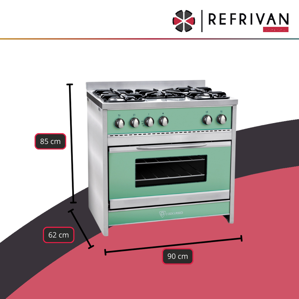 COCINA COOK&FOOD CHIARA 90CM - VERDE