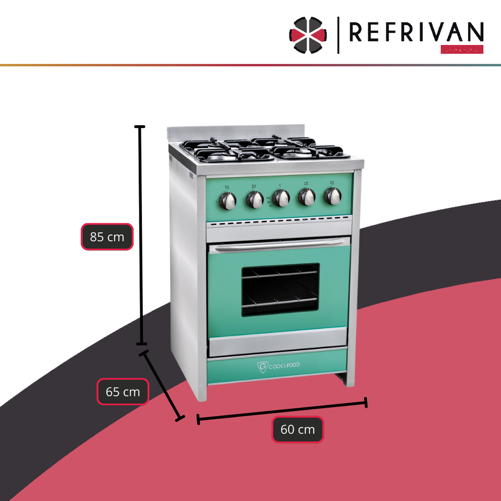 COCINA COOK&FOOD CHIARA 60CM - VERDE