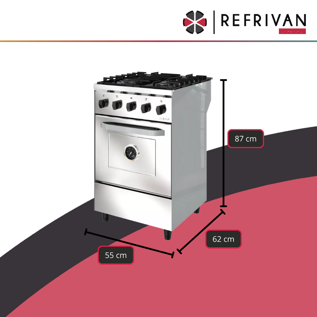 COCINA MORELLI SAHO KUMA 550 - PUERTA CIEGA - 4 HORNALLAS