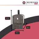 HORNO GRANDE A LEÑA FILFER DE EMPOTRAR - PUERTA CIEGA