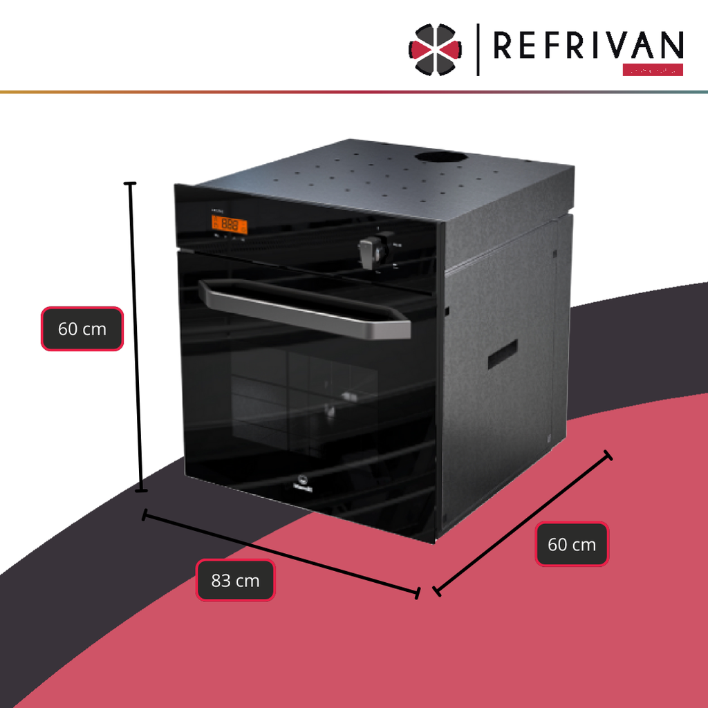 HORNO CRISTAL DE EMPOTRAR MORELLI 900