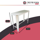 MESA RUNKO 120 BLANCA  TROMEN