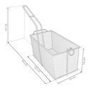 CANASTO FREIDOR RECTANGULAR JYN 32X16