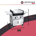 PARRILLA A GAS COOK&FOOD SAUCE 60