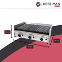 PARRILLA A GAS COOK&FOOD CFP90