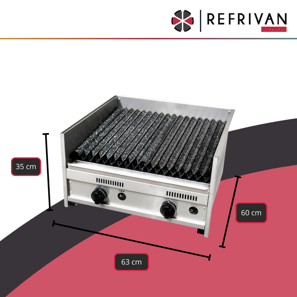PARRILLA A GAS COOK&FOOD CFP60