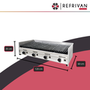 PARRILLA A GAS COOK&FOOD CFP120