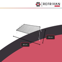 PARRILLA HIERROS ARTESANALES PLEGABLE - 50X80CM
