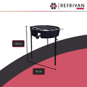PARRILLA HIERROS ARTESANALES PATAS REGULABLES - 55X100CM