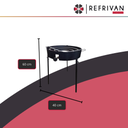 PARRILLA HIERROS ARTESANALES PATAS REGULABLES - 40X60CM