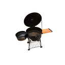 PARRILLA HIERROS ARTESANALES CON TAPA DISCO - FOGONERO - MESITA