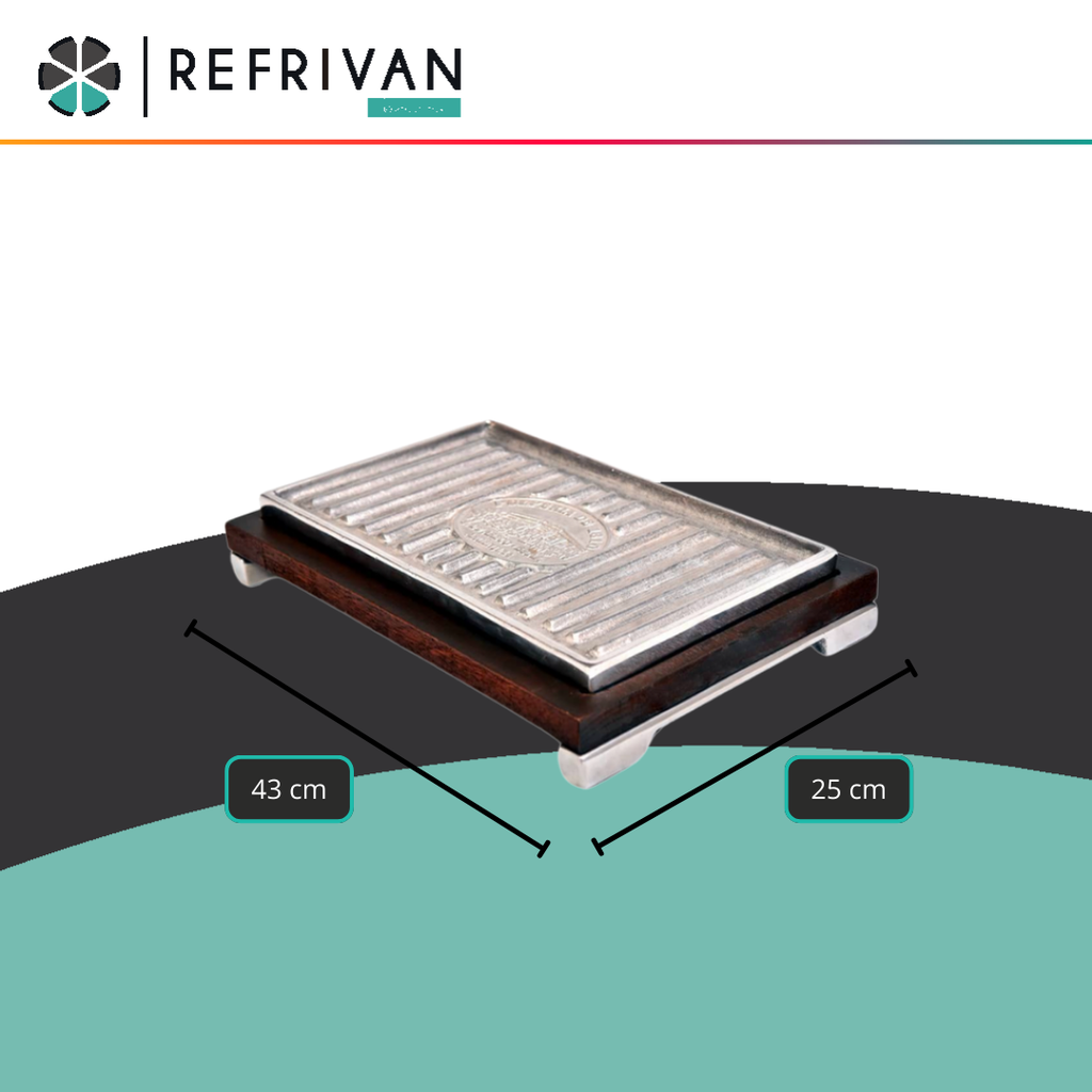 PLANCHA TERMICA PULPERIA 1810 RECTANGULAR - 43X25CM