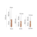 SET 4 CUCHILLOS + TABLA DE MADERA TRAMONTINA
