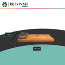 TABLA RECTANGULAR PULPERIA 1810 CON 2 DIPS