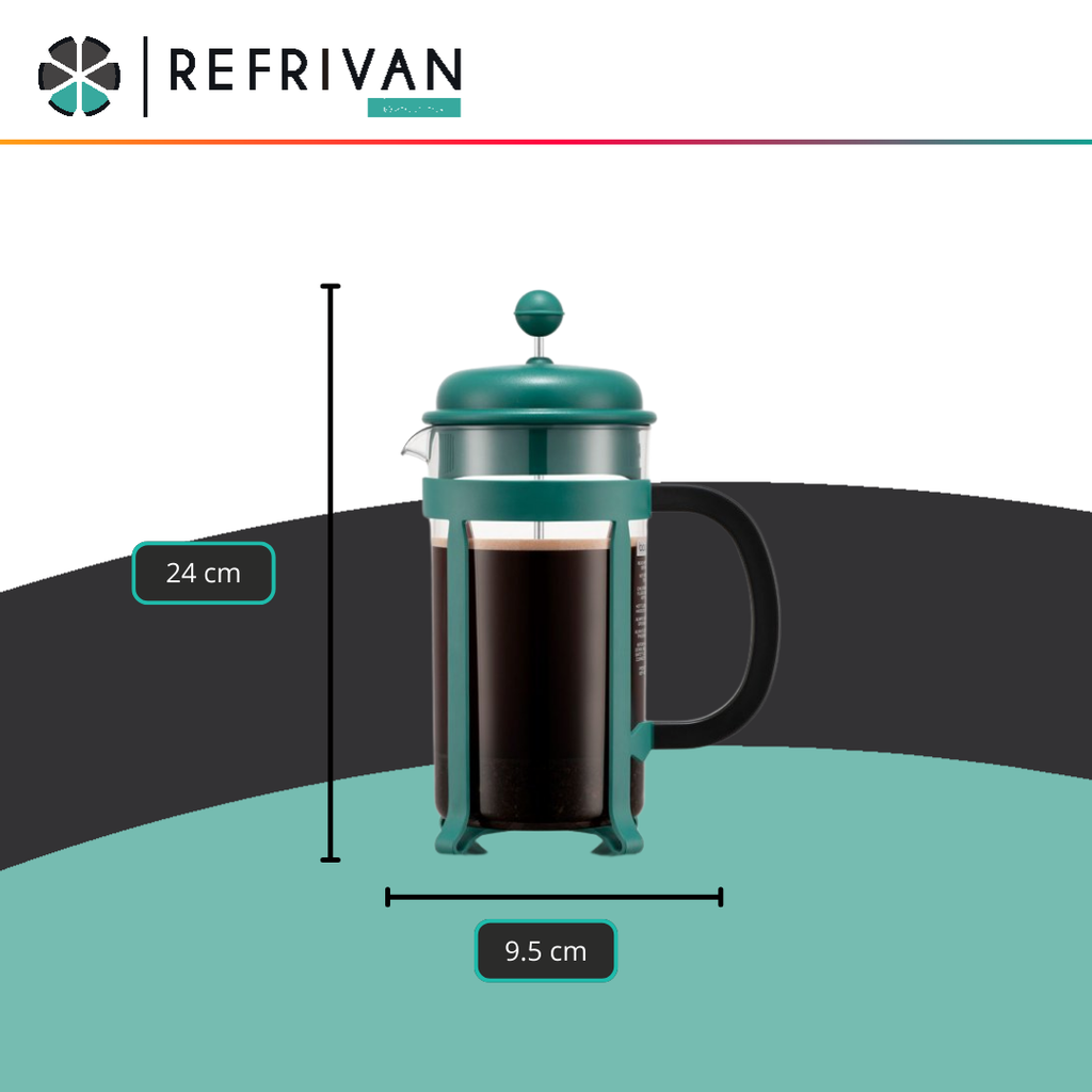 CAFETERA FASHION COOK BODUM JAVA - 8 POCILLOS - VERDE