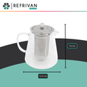 TETERA DE VIDRIO FASHION COOK CON INFUSOR REMOVIBLE