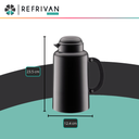 JARRA TERMICA FASHION COOK BODUM - 1.5LTS - NEGRO