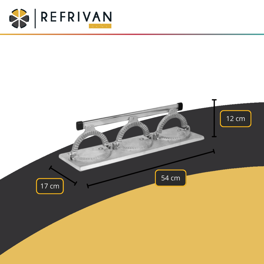 CIERRA EMPANADAS REFRIVAN - TRIPLE  FUNDICION ALUMINIO