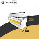 HELADERA BATEA REFRIVAN VIDRIO CURVO