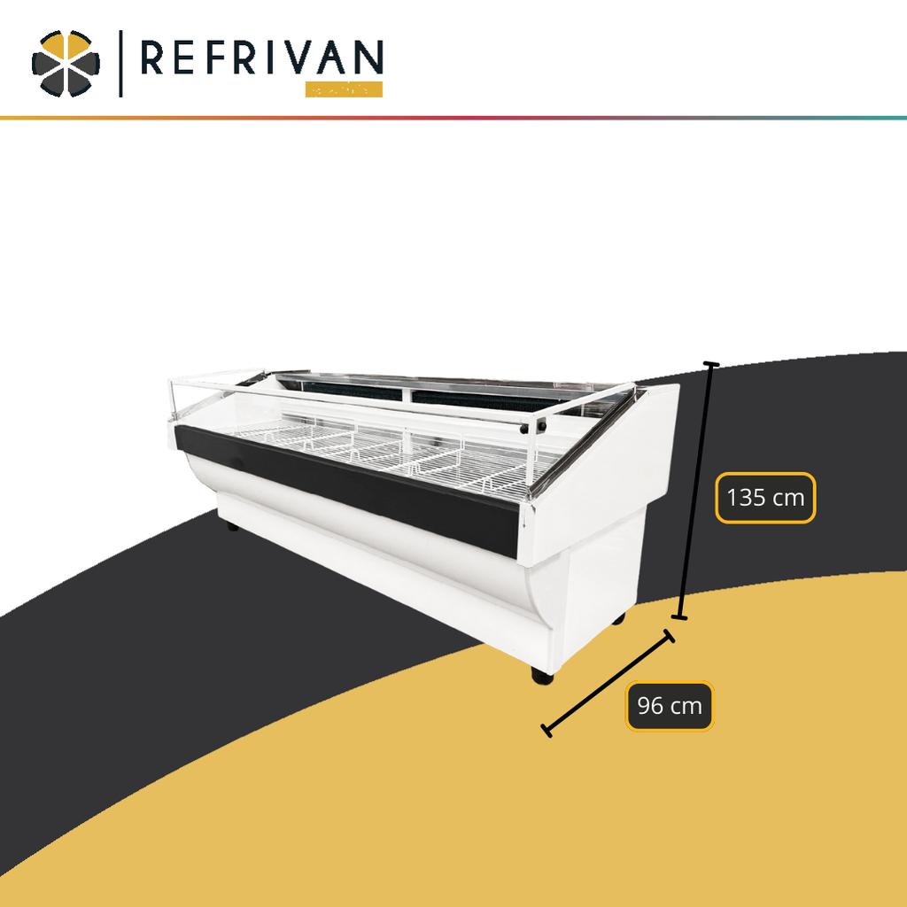 HELADERA BATEA REFRIVAN VIDRIO BAJO