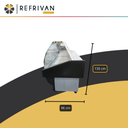 HELADERA BATEA REFRIVAN VIDRIO CURVO BLACK