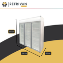 HELADERA EXHIBIDORA VERTICAL REFRIVAN 3 PUERTAS