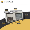 HELADERA VITRINA MOSTRADOR REFRIVAN C/BAJADA 1,60MT