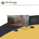 MOSTRADOR CIEGO PARA CERVEZA REFRIVAN 6 BARRILES 2M X 0,70MT