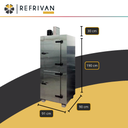 HELADERA ALMACENERA REFRIVAN 22 FRIO FORZADO