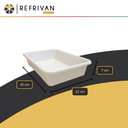 BANDEJA PLASTICA REFRIVAN CHICA
