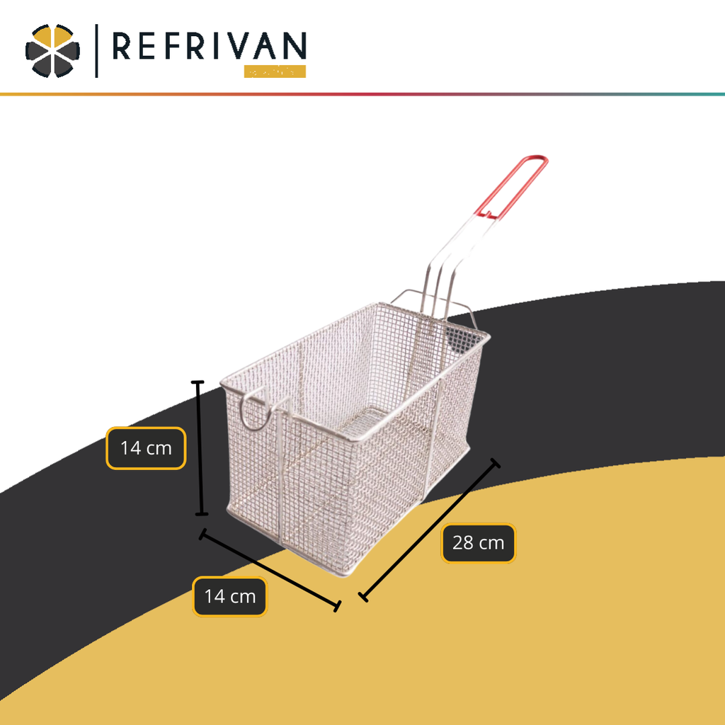 CANASTO FREIDOR RECTANGULAR JYN 28X14