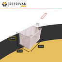 CANASTO FREIDOR RECTANGULAR JYN 28X14
