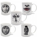 POCILLO DE CAFE Y PLATO PORCELANA VENECIA SET X 6 COLOR