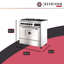 COCINA MORELLI SAHO KUMA 820 MULTIGRILL - PUERTA CIEGA