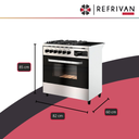 COCINA MORELLI SAHO KUMA 820 MULTIGRILL - PUERTA VISOR