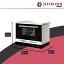 HORNO A GAS MORELLI TRENTO 820 PUERTA VIDRIO