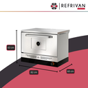 HORNO A GAS MORELLI TRENTO 820 PUERTA CIEGA
