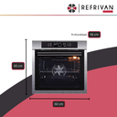 HORNO ELECTRICO MORELLI NEW VETRO