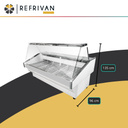HELADERA BATEA REFRIVAN VIDRIO RECTO