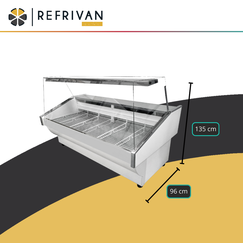 HELADERA BATEA REFRIVAN VIDRIO PLANO