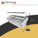 HELADERA BATEA REFRIVAN VIDRIO PLANO