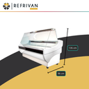 HELADERA BATEA REFRIVAN LATERAL PVC VIDRIO RECTO