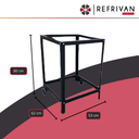 BASE PARRILLA ELECTRICA COOK&FOOD NOGAL - 53CM