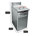 FREIDORA ELECTRICA SPEEDY DE PIE - 30LTS - 12KW (220V) - LINEA PROFESIONAL